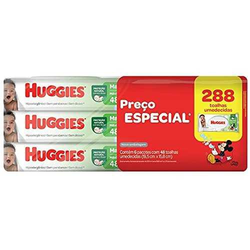Lenços Umedecidos Huggies Max Clean - 288 lenços