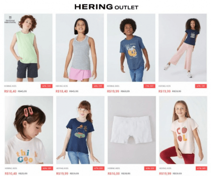 Tudo com 60% off – Hering