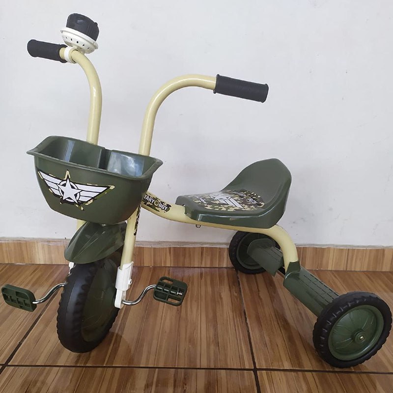 Triciclo Top Boy Velotrol Military, Ultra Bike, Verde Militar