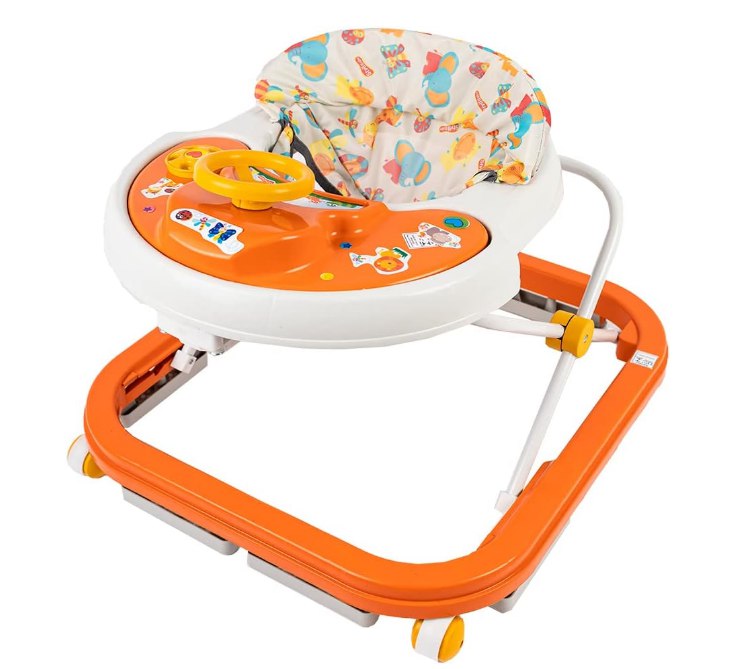 Andador Sonoro SoftWay, Styll Baby, Laranja