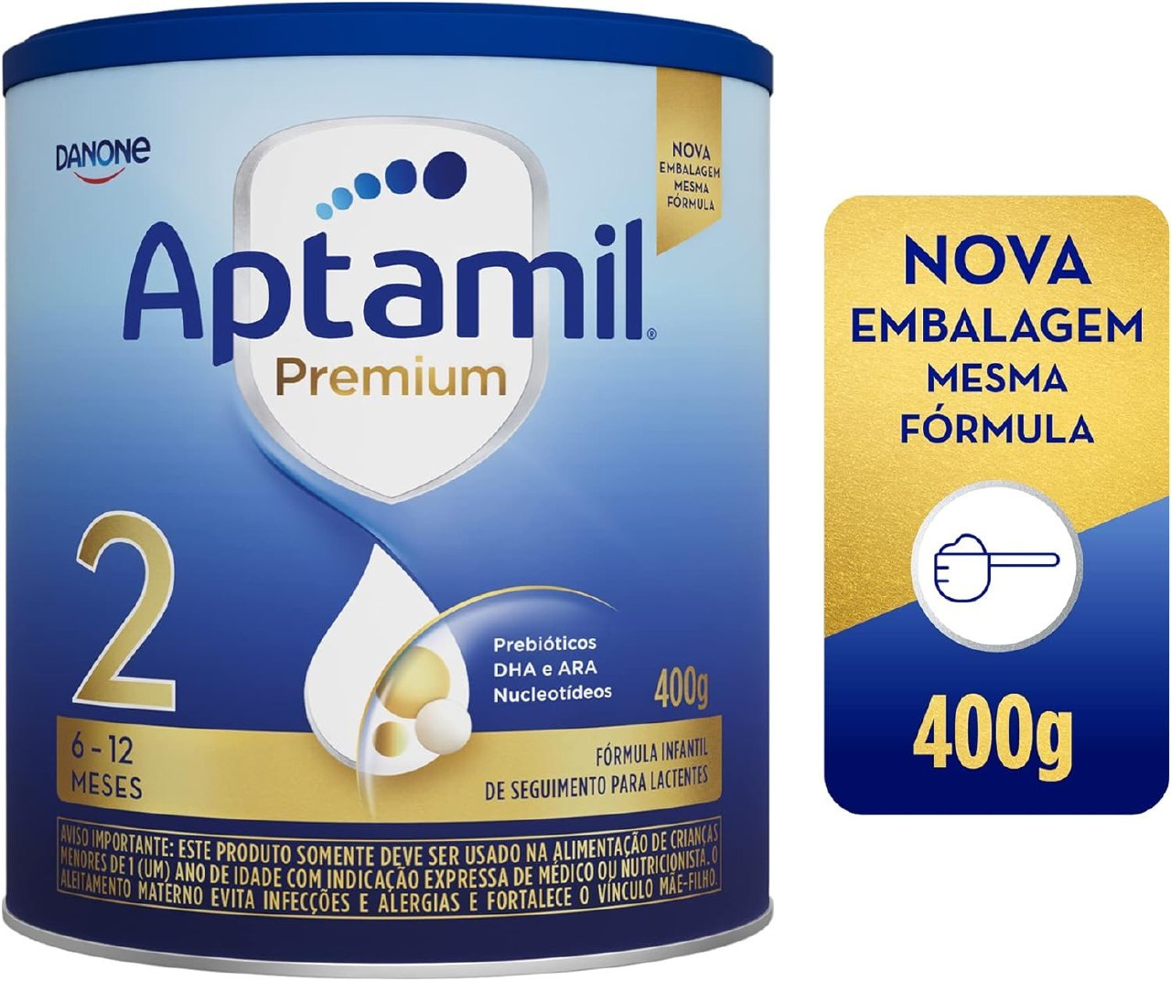 Aptamil Fórmula Infantil Premium 2 Danone Nutricia 400G