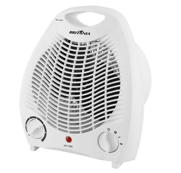 Aquecedor Elétrico 2 Em 1 Britânia 1500w Ab1100n 110V