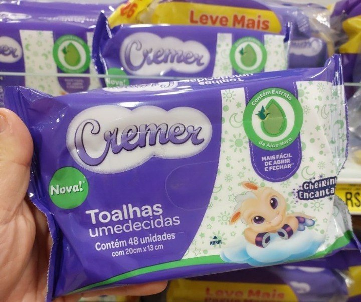 Cremer Toalhas Umedecidas Aloe E Vera 48 Unidades