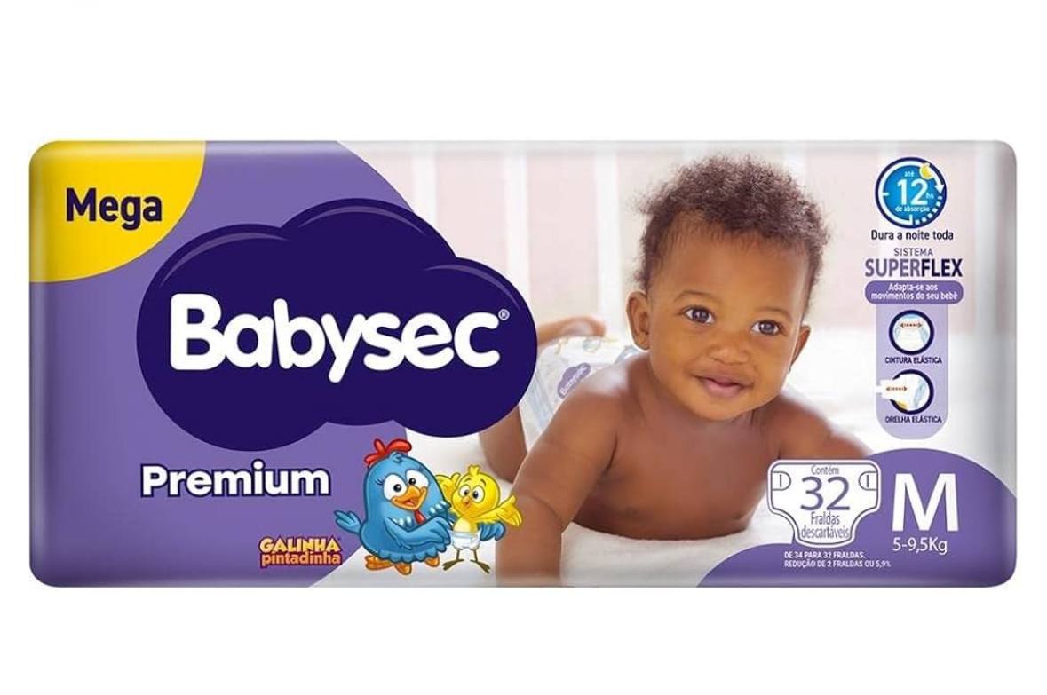 Fralda Babysec Premium M 32 Unidades