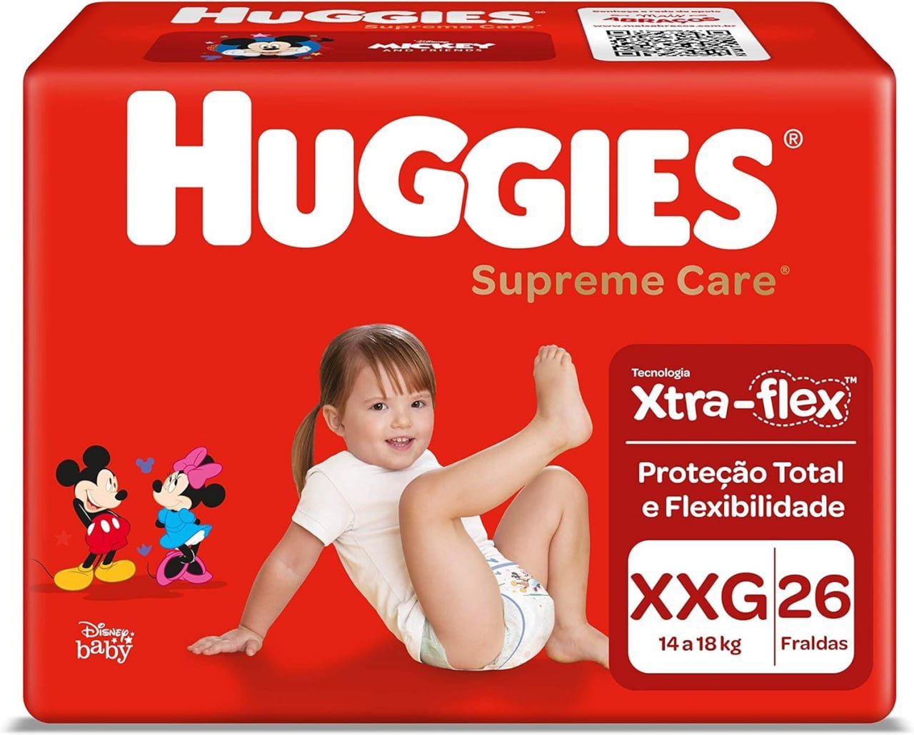 Fralda Huggies Supreme Care XXG - 26 Unidades