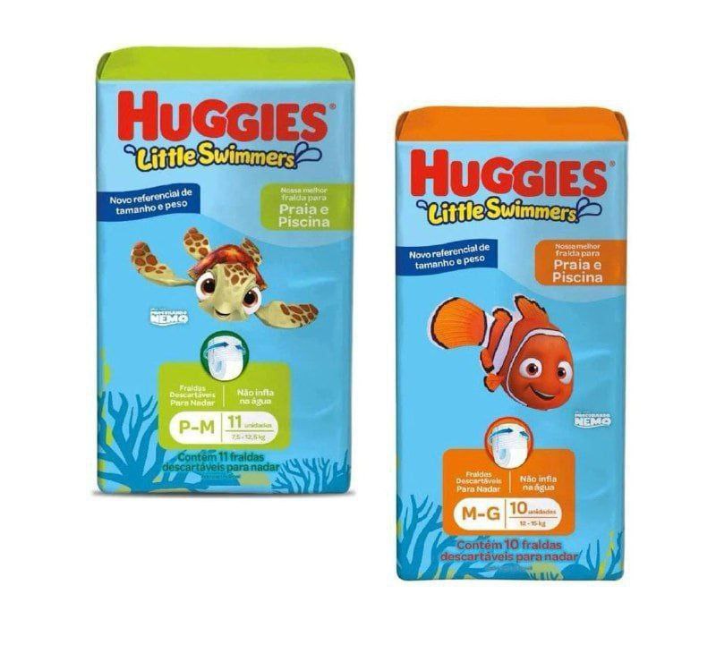 Fralda Infantil Little Swimmers Praia e Piscina