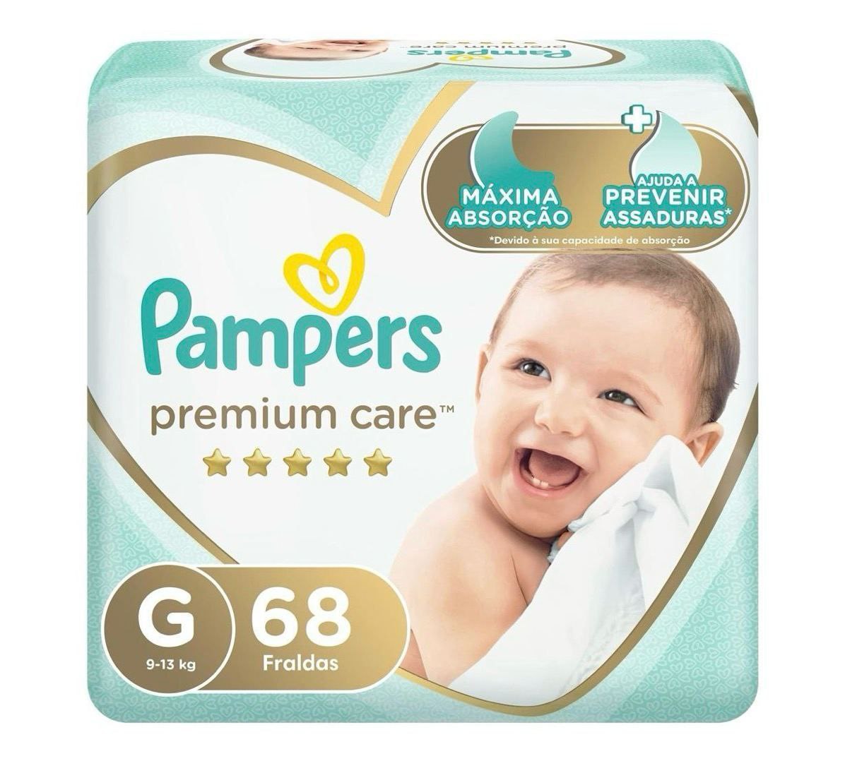 Fralda Pampers Premium Care G 68 Unidades Em Promoção No Mamãe Pechincha