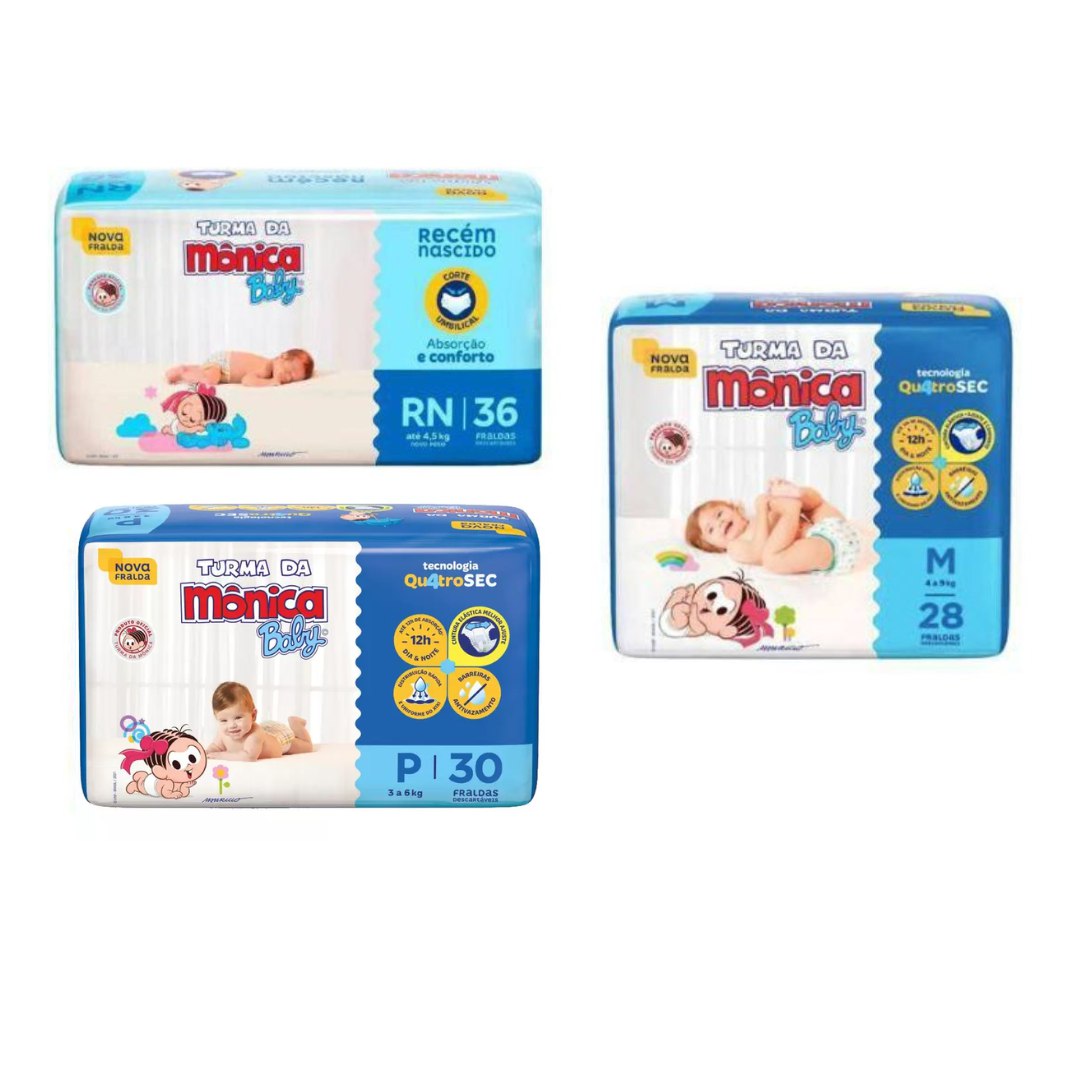 Fralda Turma da Mônica Baby