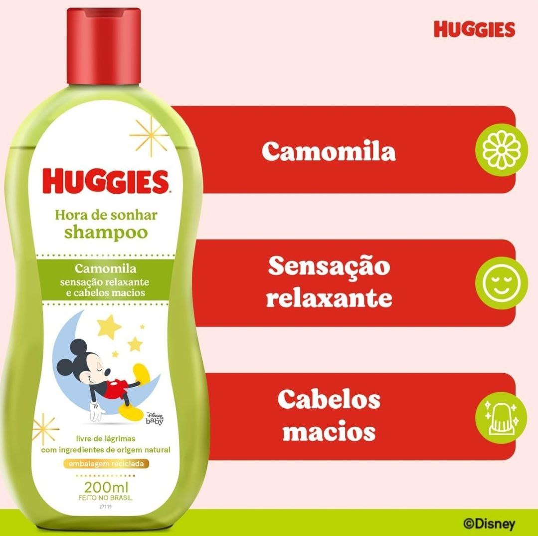 Huggies Chá de Camomila - Shampoo Infantil, 200ml