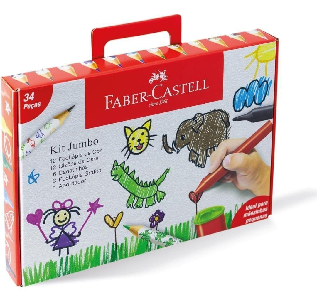 Kit Presenteável Jumbo Faber-Castell 34 Peças EDIÇÃO LIMITADA