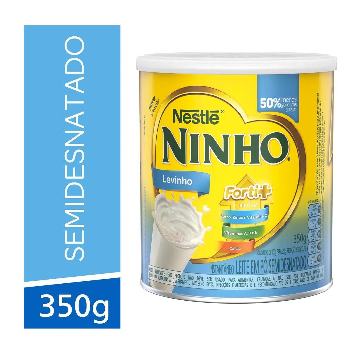 Leite Ninho Levinho Semi Desnatado 350g
