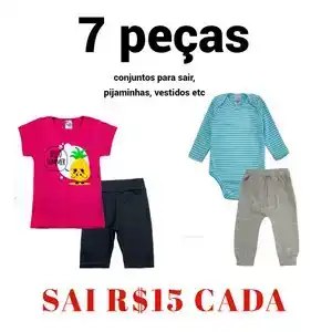 MAMÃES ESSE COMBO TÁ D+ 🤩🤩🤩 LEVE 7 PEÇAS OU MAIS POR R$15 CADA 🥰‼️  CONJUNTOS ESTÃO INCLUSOS NESSA SELEÇÃO LINDA!!