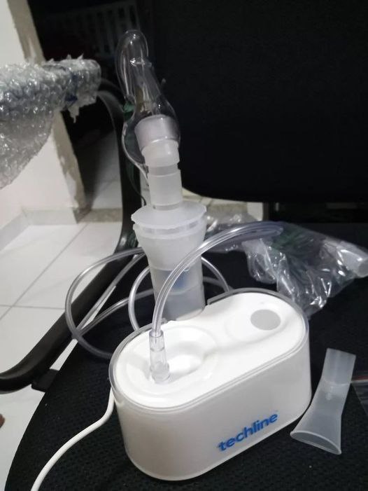 Nebulizador Nb-02 Techline Bivolt Cor Branco 110V/220V