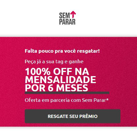 Passe rápido no Pedágio!! 6 meses sem mensalidade!!
