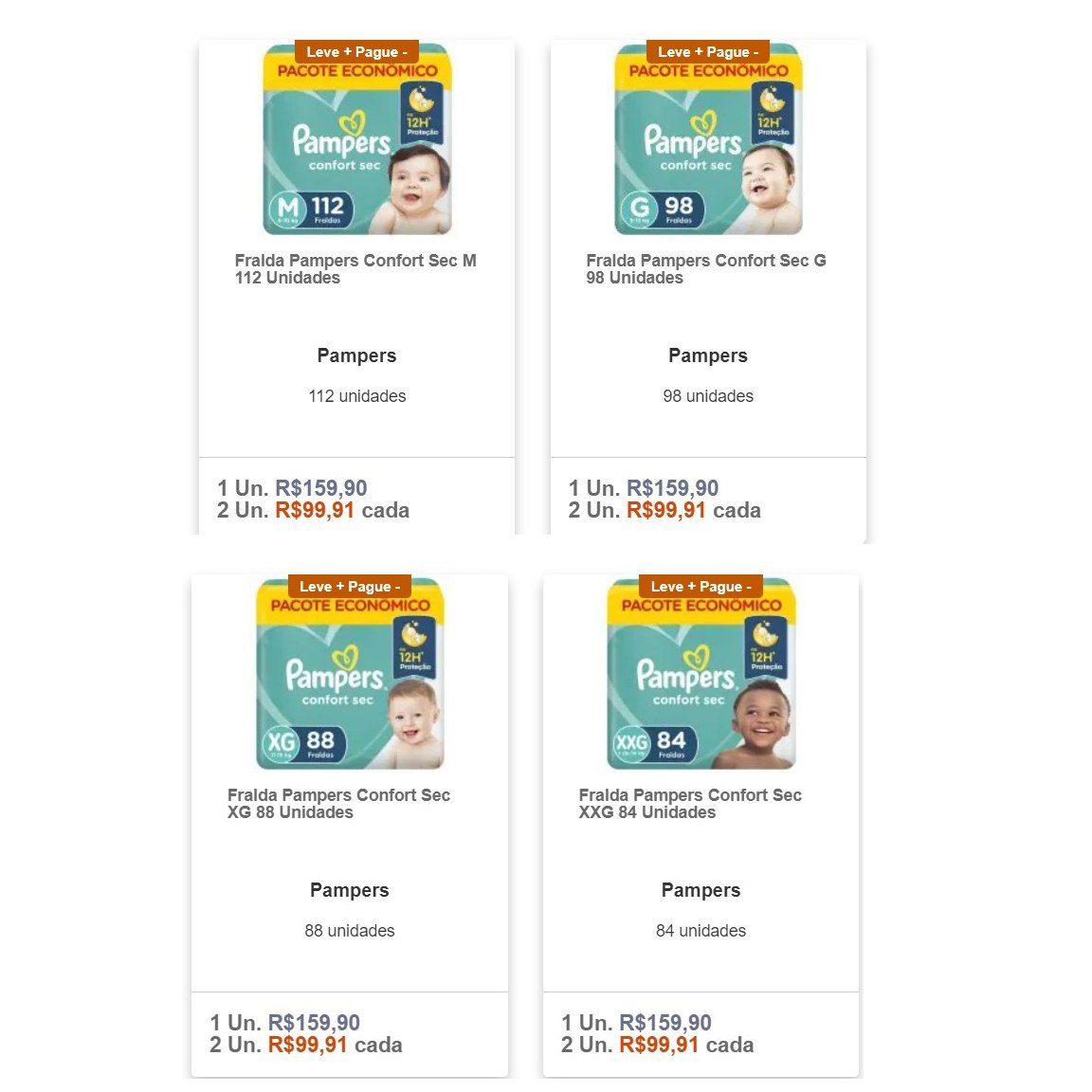 Por R$ 99,91 cada, Levando 2 unidades!