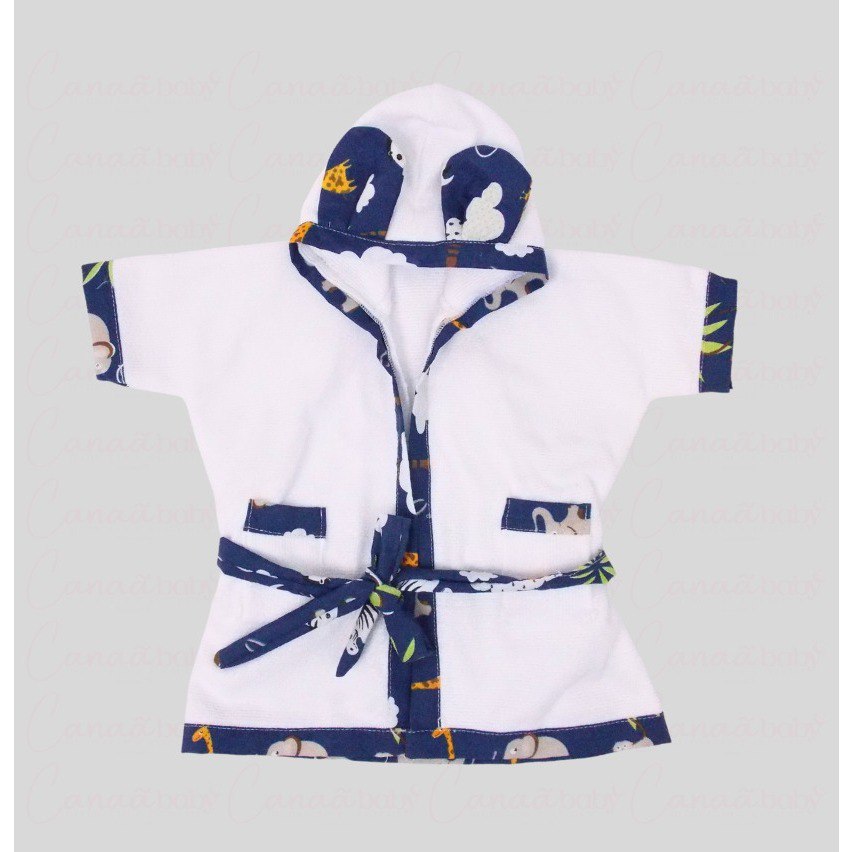 Roupão Infantil Felpudo com Capuz Menina Menino - Várias Estampas