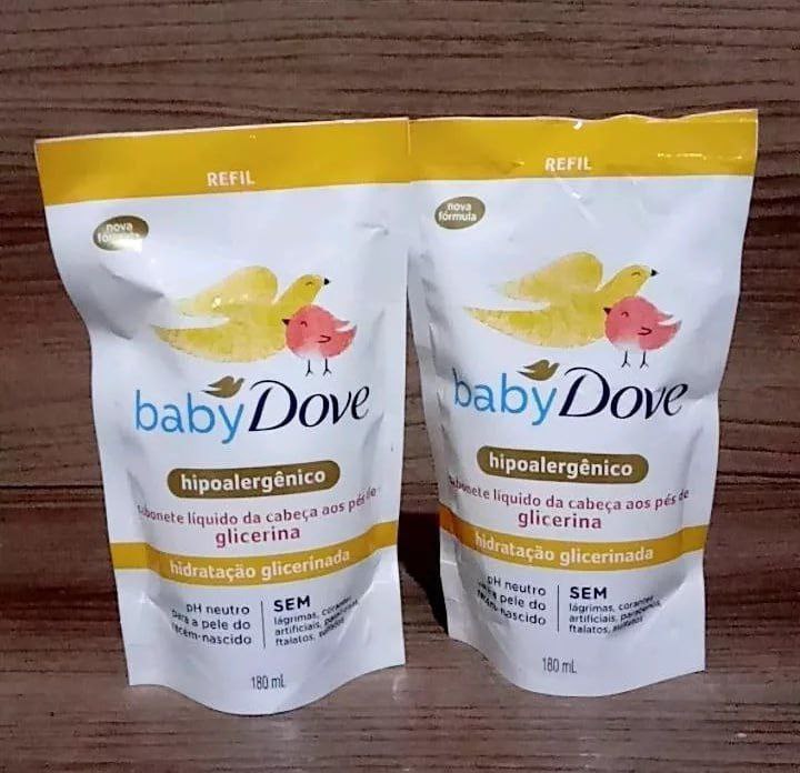 Sabonete Líquido Glicerina Baby Dove Hidratação Glicerinada 180ml Refil