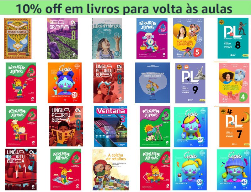 Seleção em Livros Escolares - Volta Às Aulas 📚