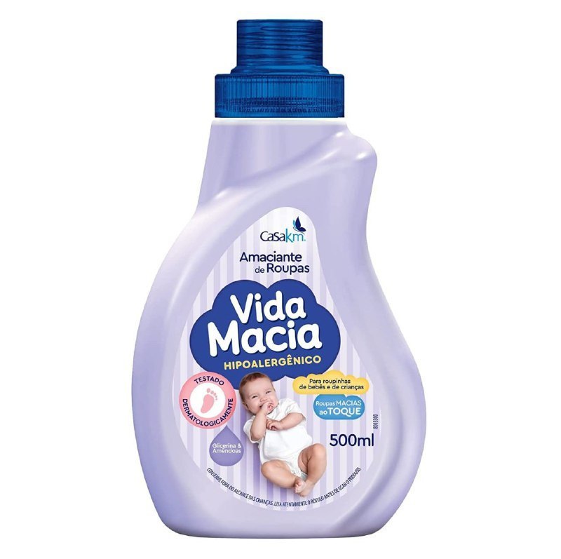 Amaciante Vida Macia Glicerina & Amêndoas 500ml