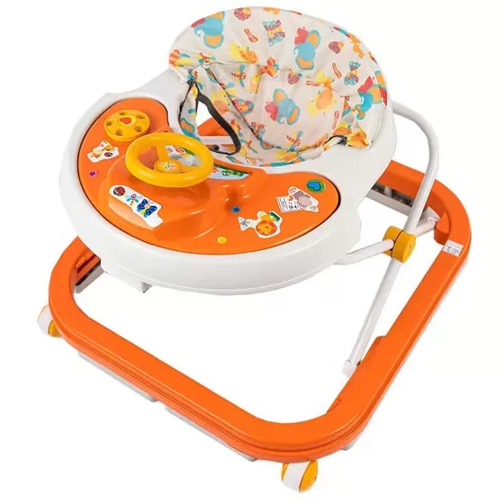 Andador Sonoro SoftWay, Styll Baby, Laranja