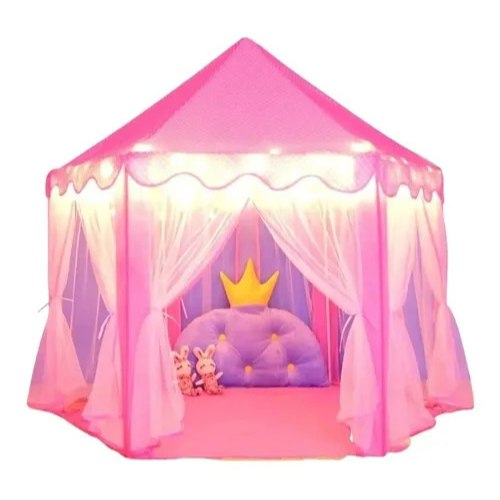 barraca casinha cabana infantil tenda castelo princesa + com/sem luzes led rosa e azul promoçao melhor preço postagem imediata