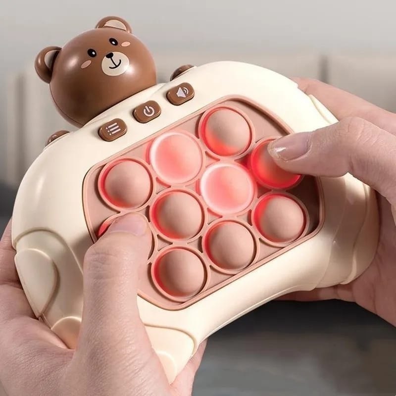 Brinquedo Anti-Stress de Fidget com Luz - Push & Pop Game Rápido Ming