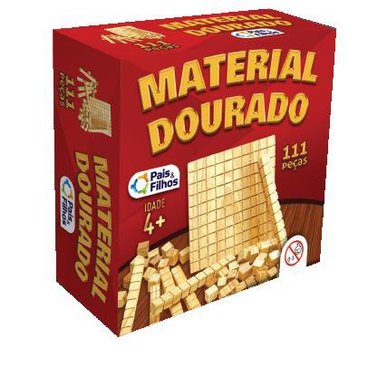 Brinquedo Educativo Material Dourado Matemática 111 Peças