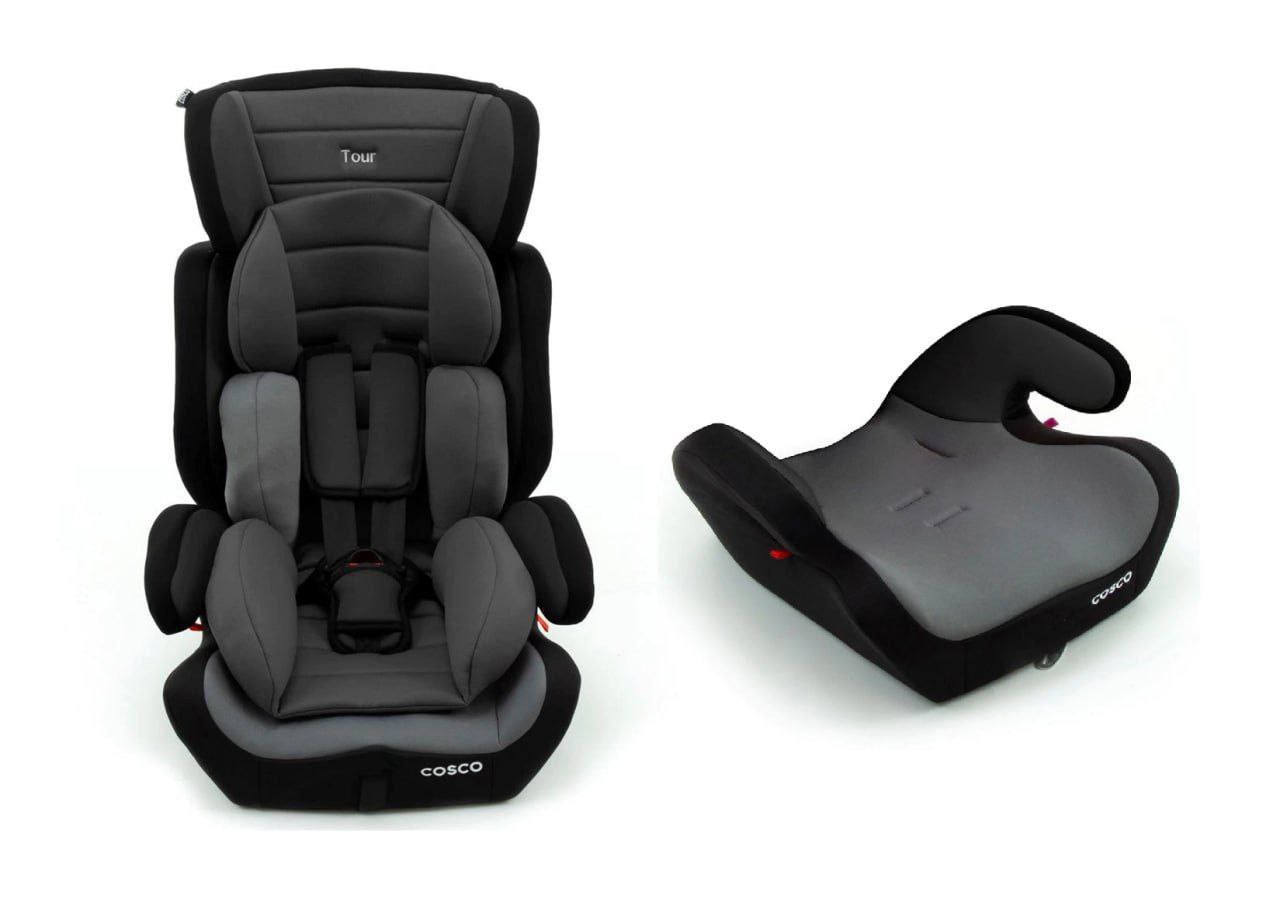 Cadeira Tour 09 À 36kg Cinza E Preto - Cosco Kids