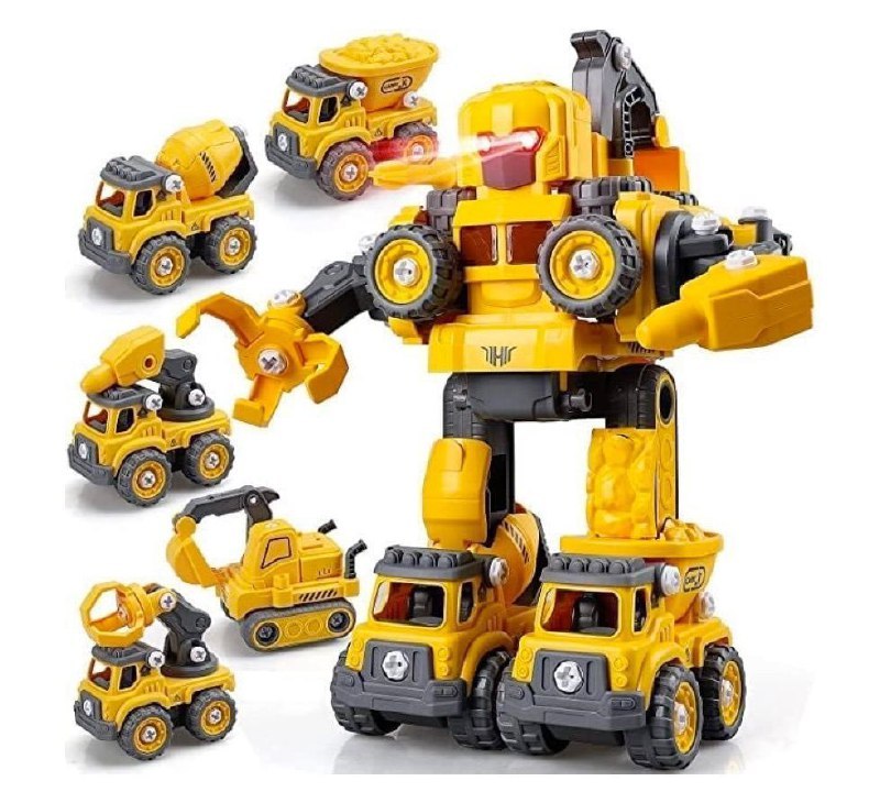 Carrinho Robô 5 Em 1 Monta Desmonta Construbots - Mega Compras