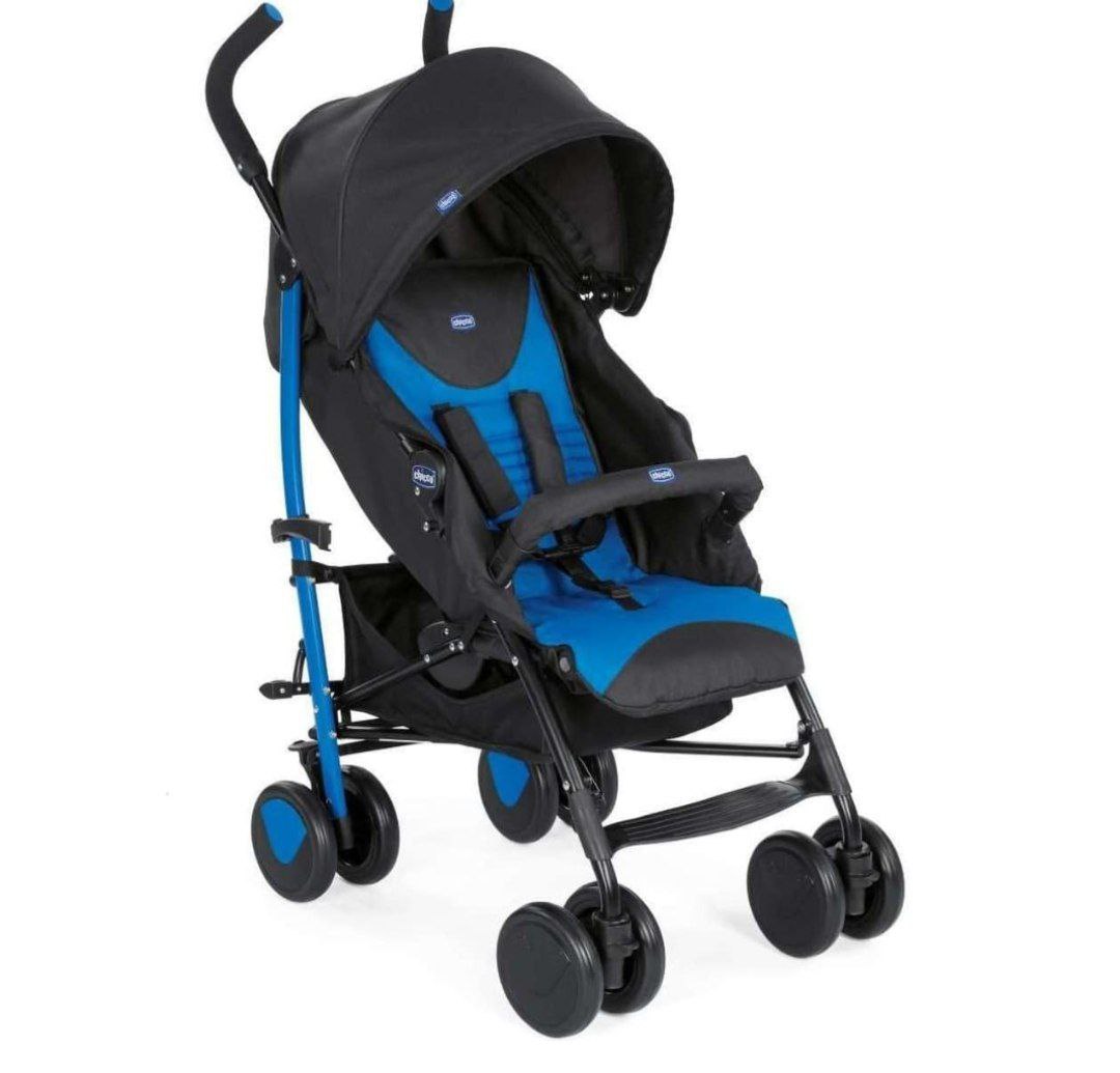 Chicco Echo Carrinho de Passeio com Barra de Proteção, Azul (Mr Blue), 0-22 kg