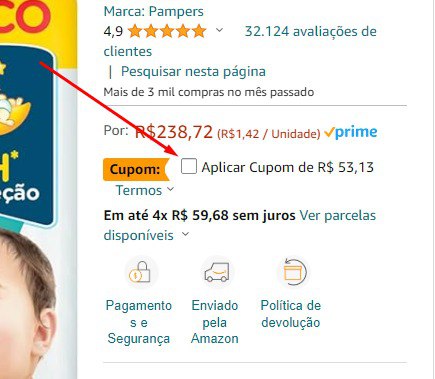 Clique em Aplicar CUPOM  e selecione comprar por  recorrencia -  FRETE GRÁTIS TODO O BRASIL