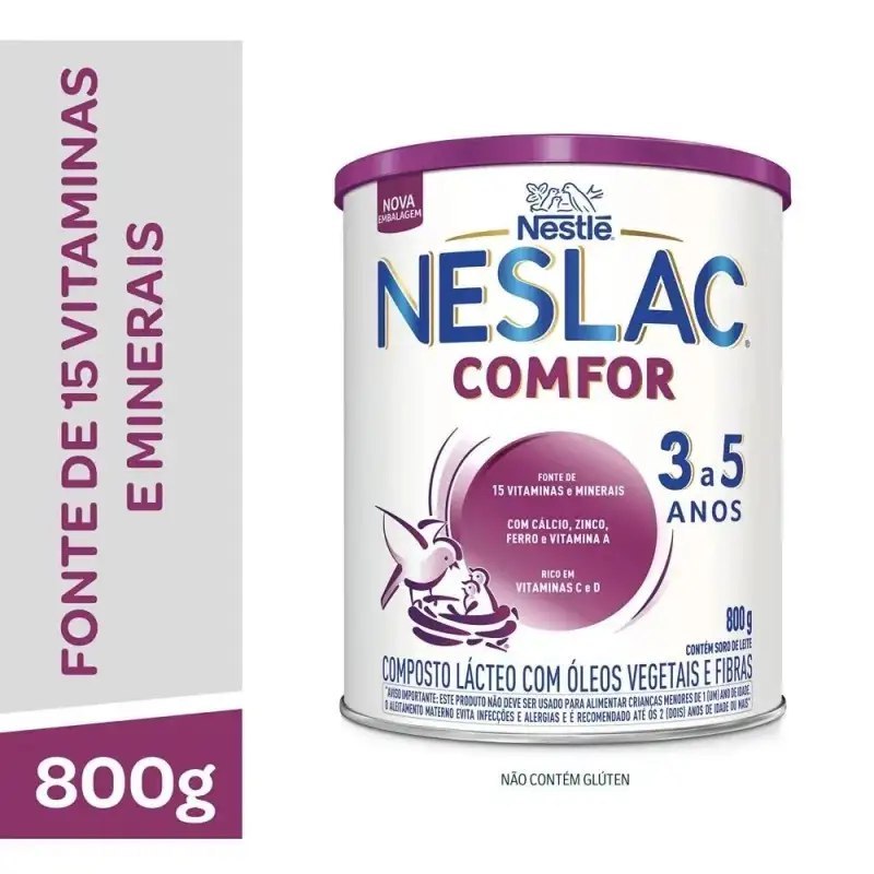 Composto Lácteo Nestlé Neslac Comfor Lata 800g
