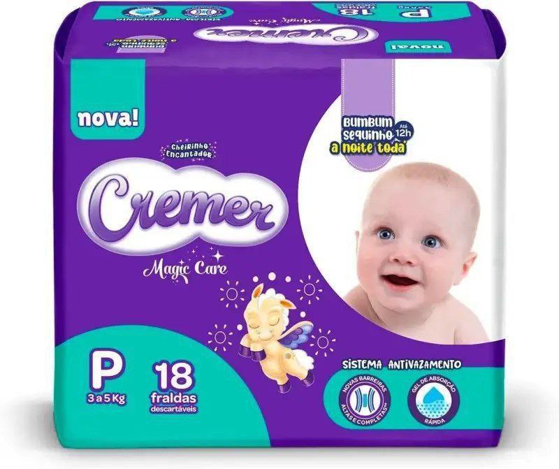 Cremer Fralda Jumbinho P com 18 Unidades