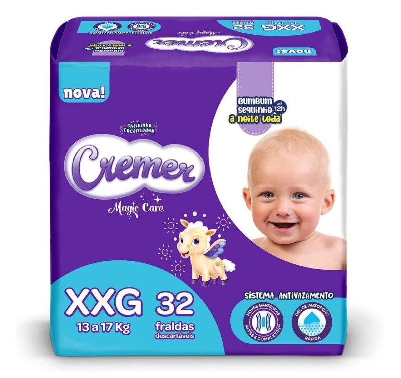 Fralda Cremer XXG 32 unidades