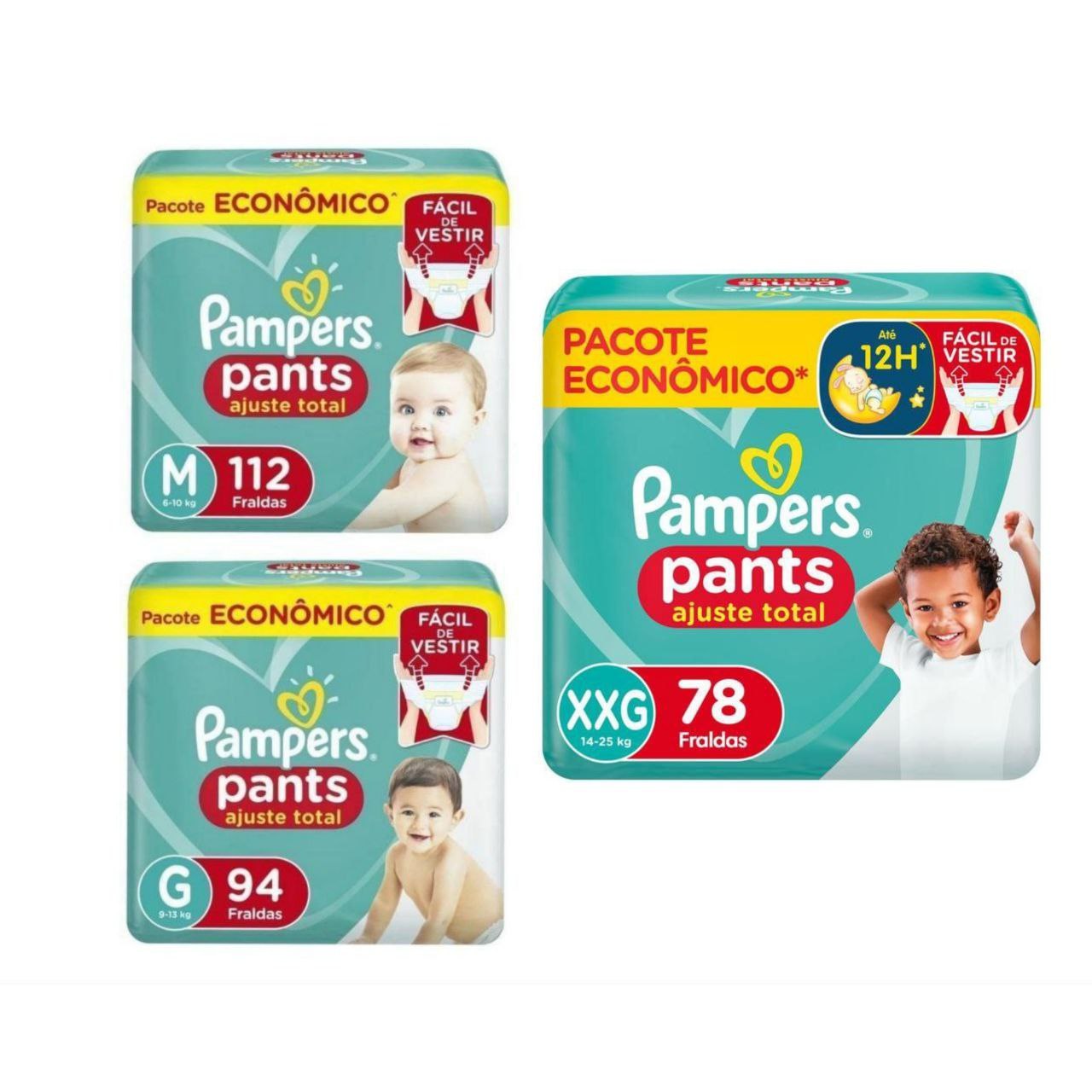 Fralda Pampers Pants Ajuste Total