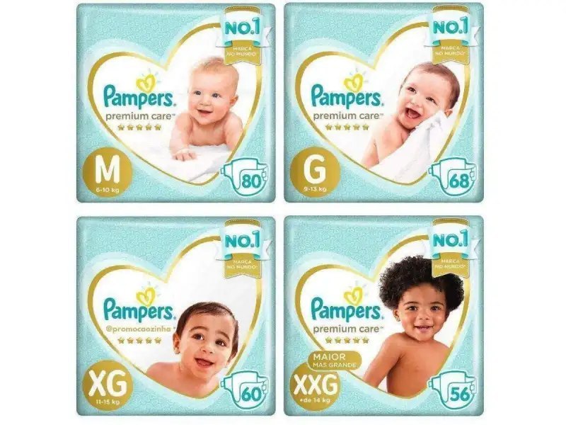 Fralda Pampers Premium Care (fita)