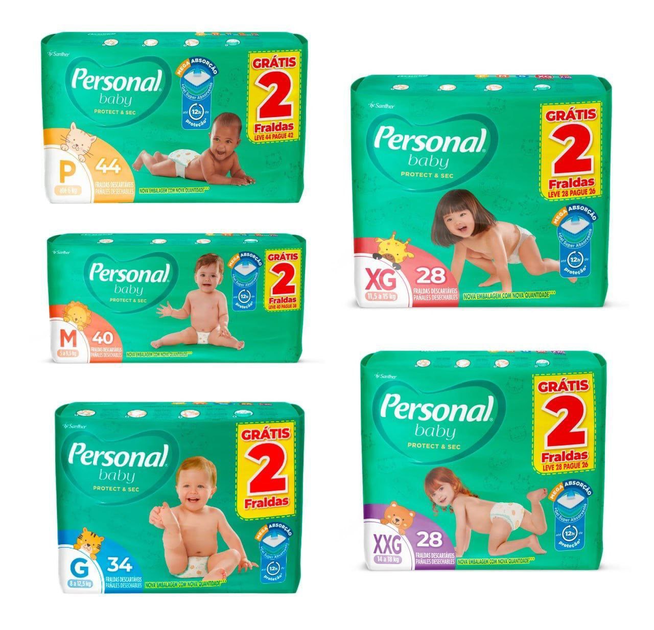 Fralda Personal Baby Protect & Sec