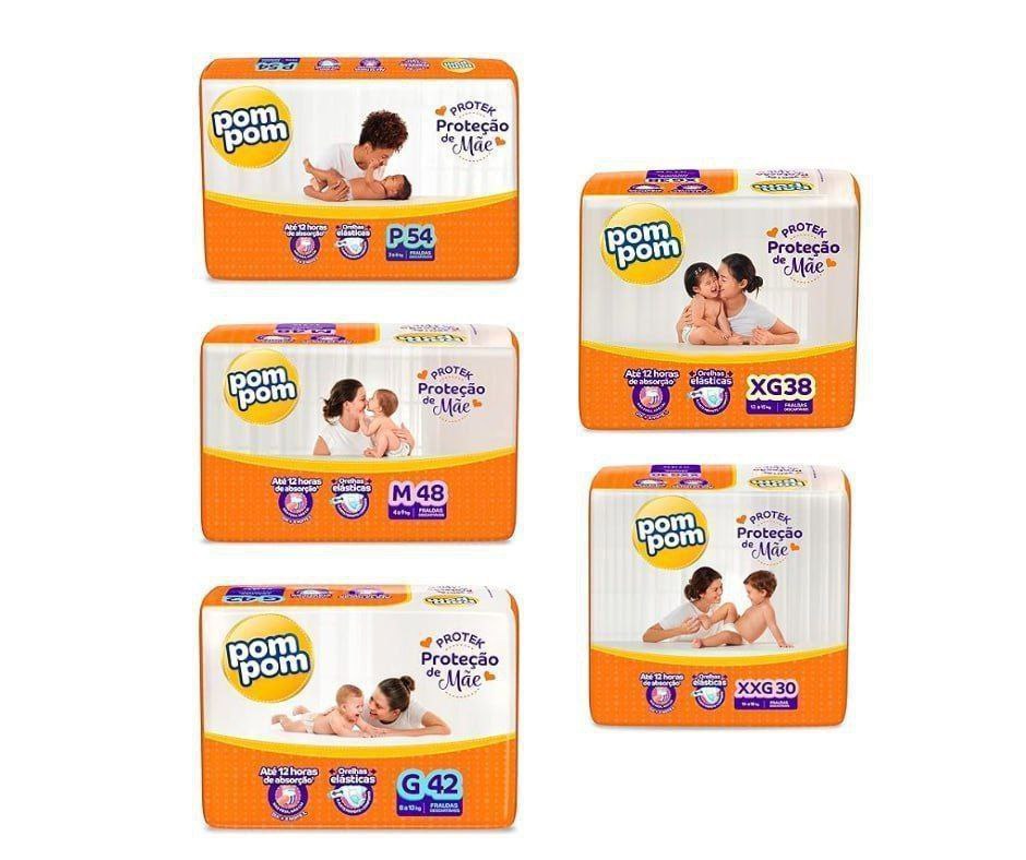 Fralda Pom Pom Protek Proteção de Mãe