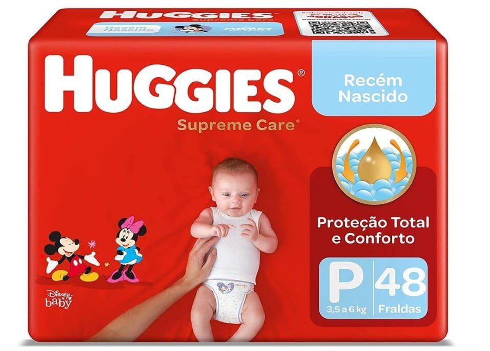 Huggies Supreme Care P - Fralda infantil, 48 unidades
