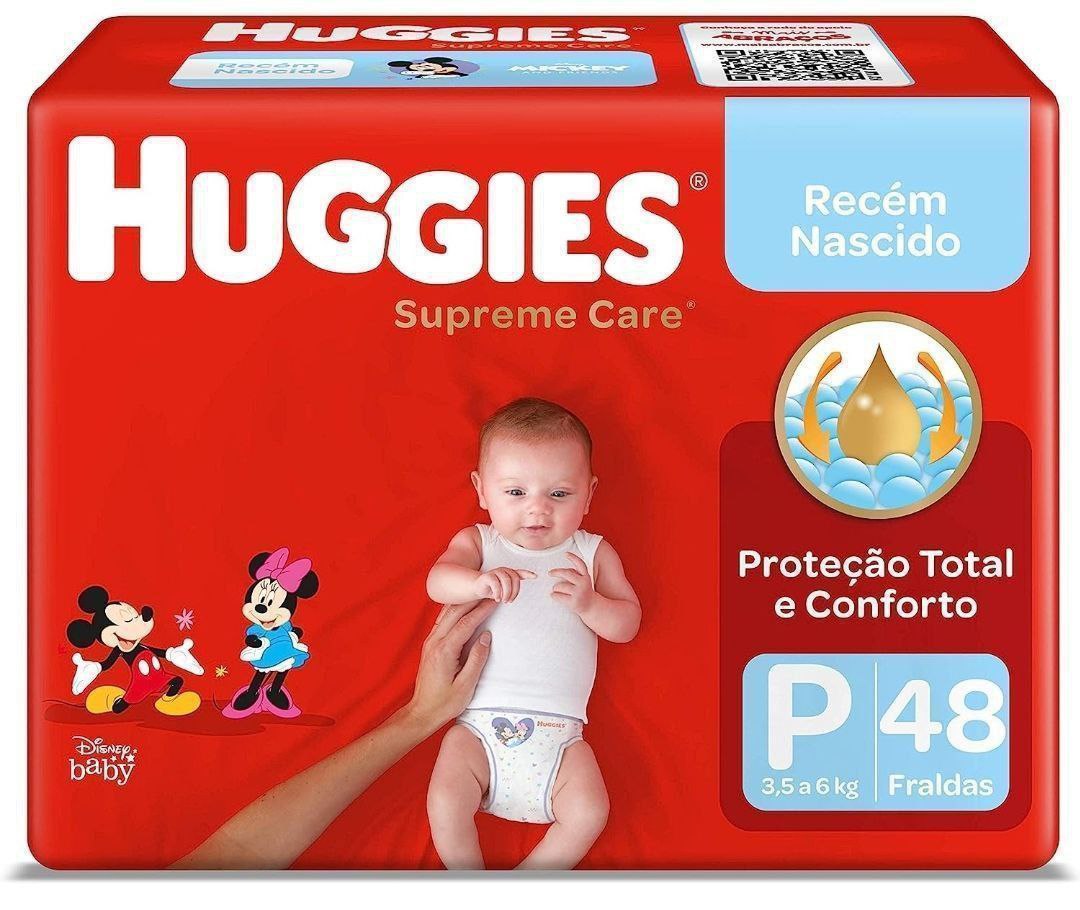 Huggies Supreme Care P - Fralda infantil, 48 unidades