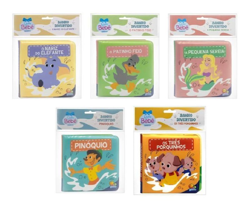 Kit Banho Divertido! 5 Livros Super Macios