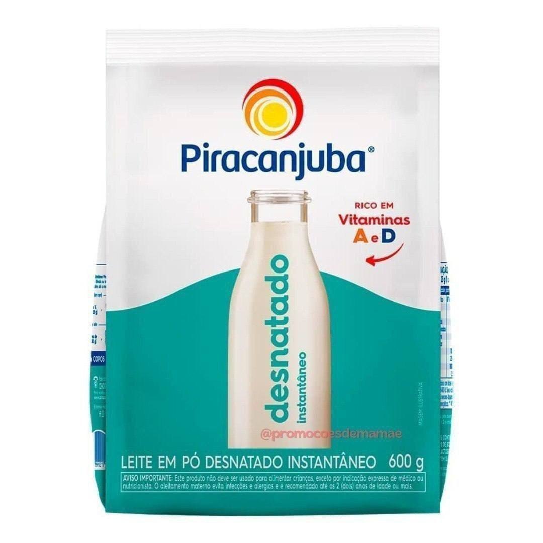 Leite Pó Desnatado Instântaneo Piracanjuba Pouch 600g