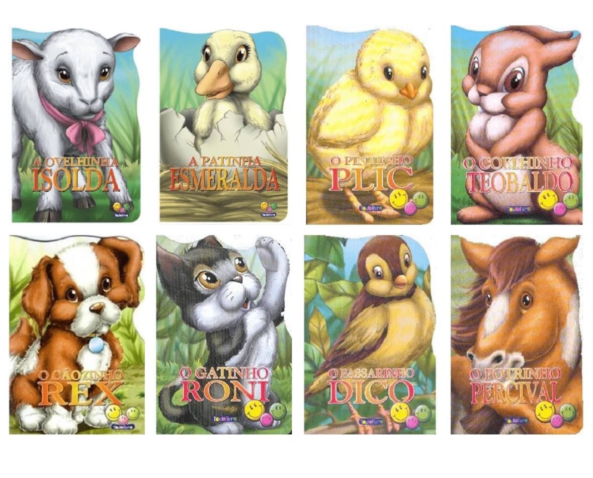 Livro animais recortados