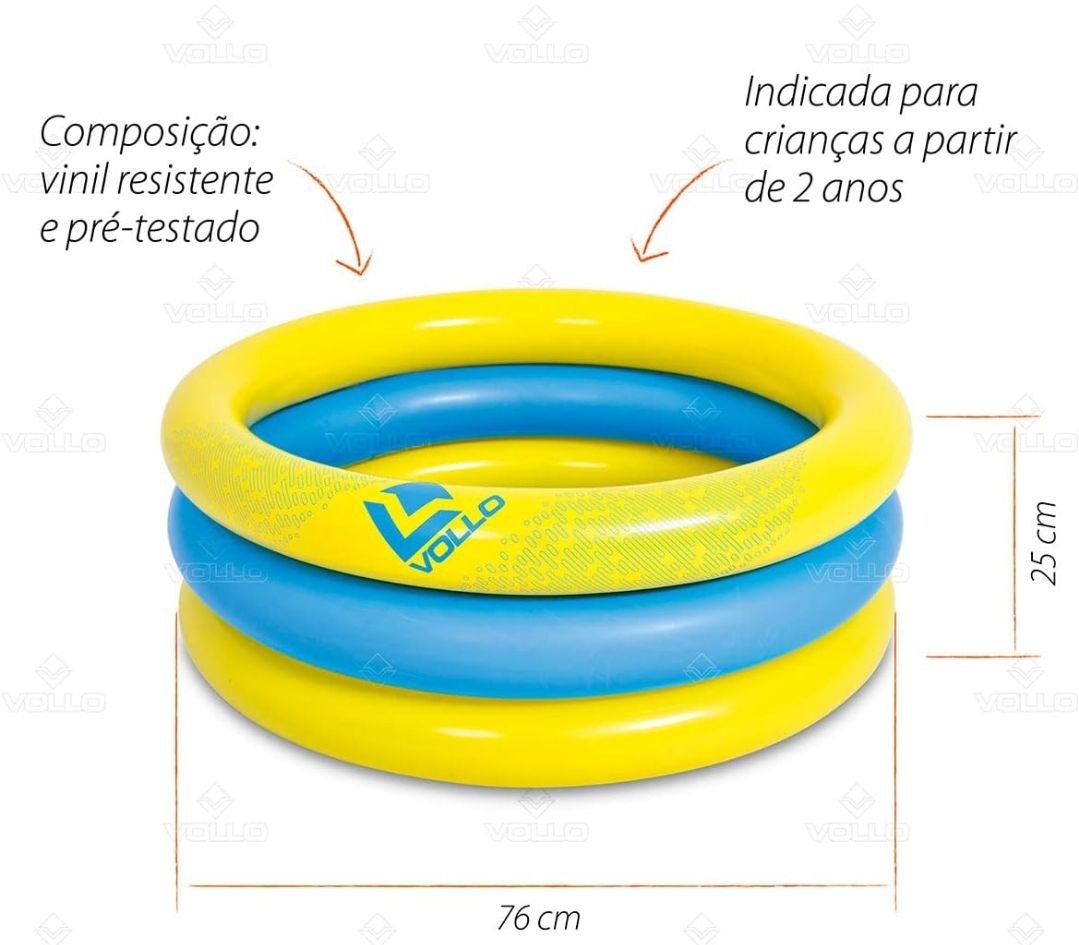 Piscina Inflável 66 Litros Vollo Sports