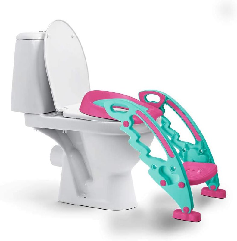 Redutor De Assento Com Escada Menina, Rosa - Multikids Baby