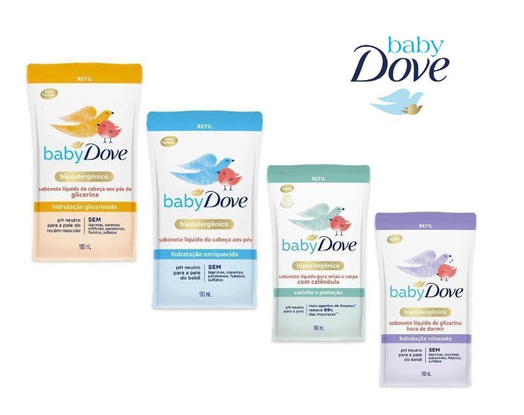 Refil Sabonete Líquido Dove Baby 180ml