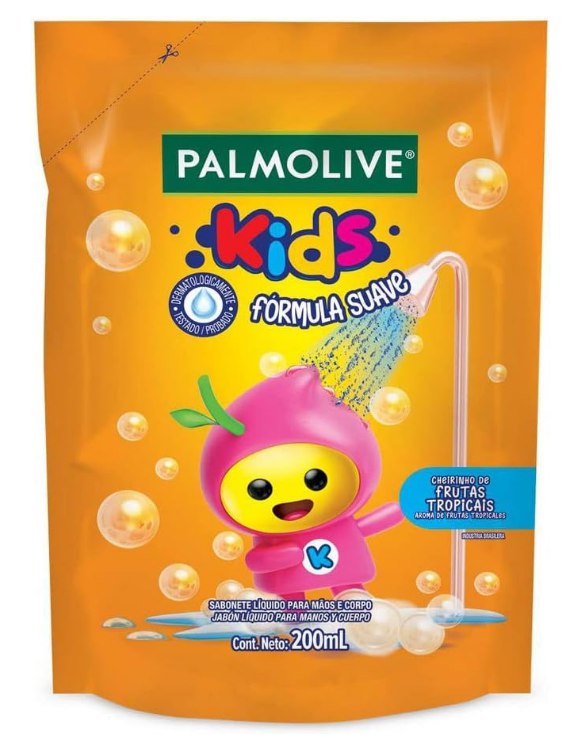 Sabonete Líquido Infantil Palmolive Kids 200Ml Refil