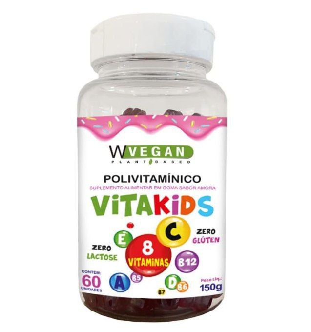 VitaKids 60 Gomas Vitaminadas Infantil WVegan Polivitaminico