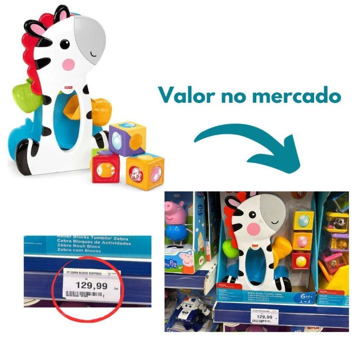 Zebra Blocos Surpresa - Fisher Price