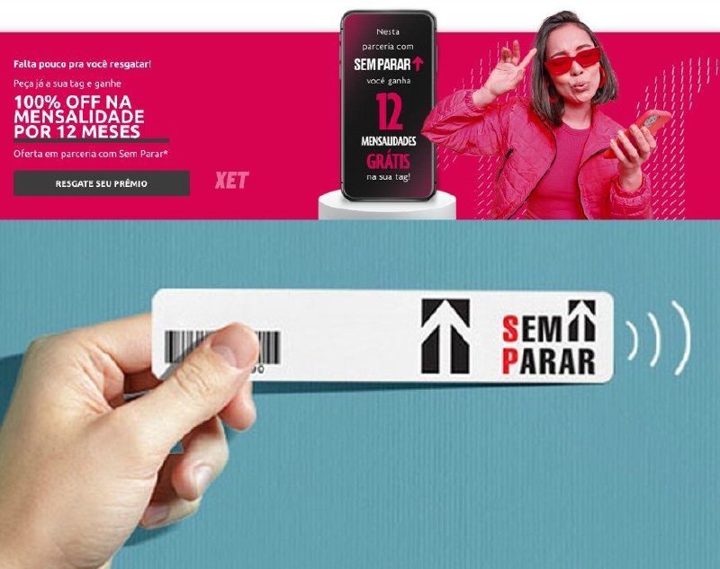 12 MENSALIDADES GRÁTIS DE SEM PARAR